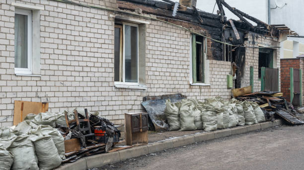 Professional Fire Damage Removal technician working in Wrightstown, NJ